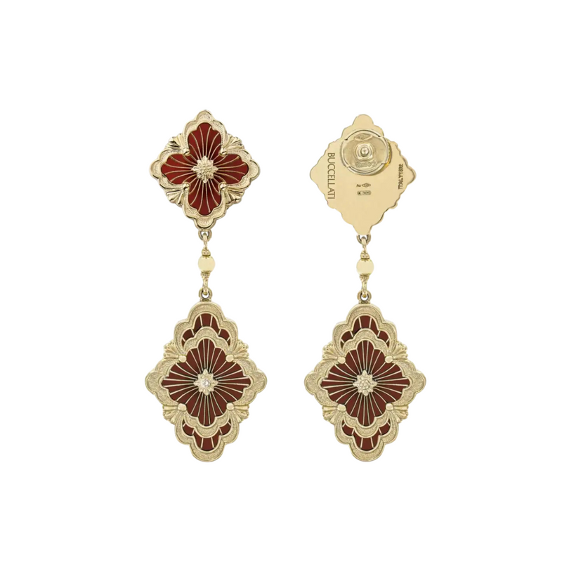 Buccellati - Buccellati Yellow Gold Pendant Earrings | Manfredi Jewels