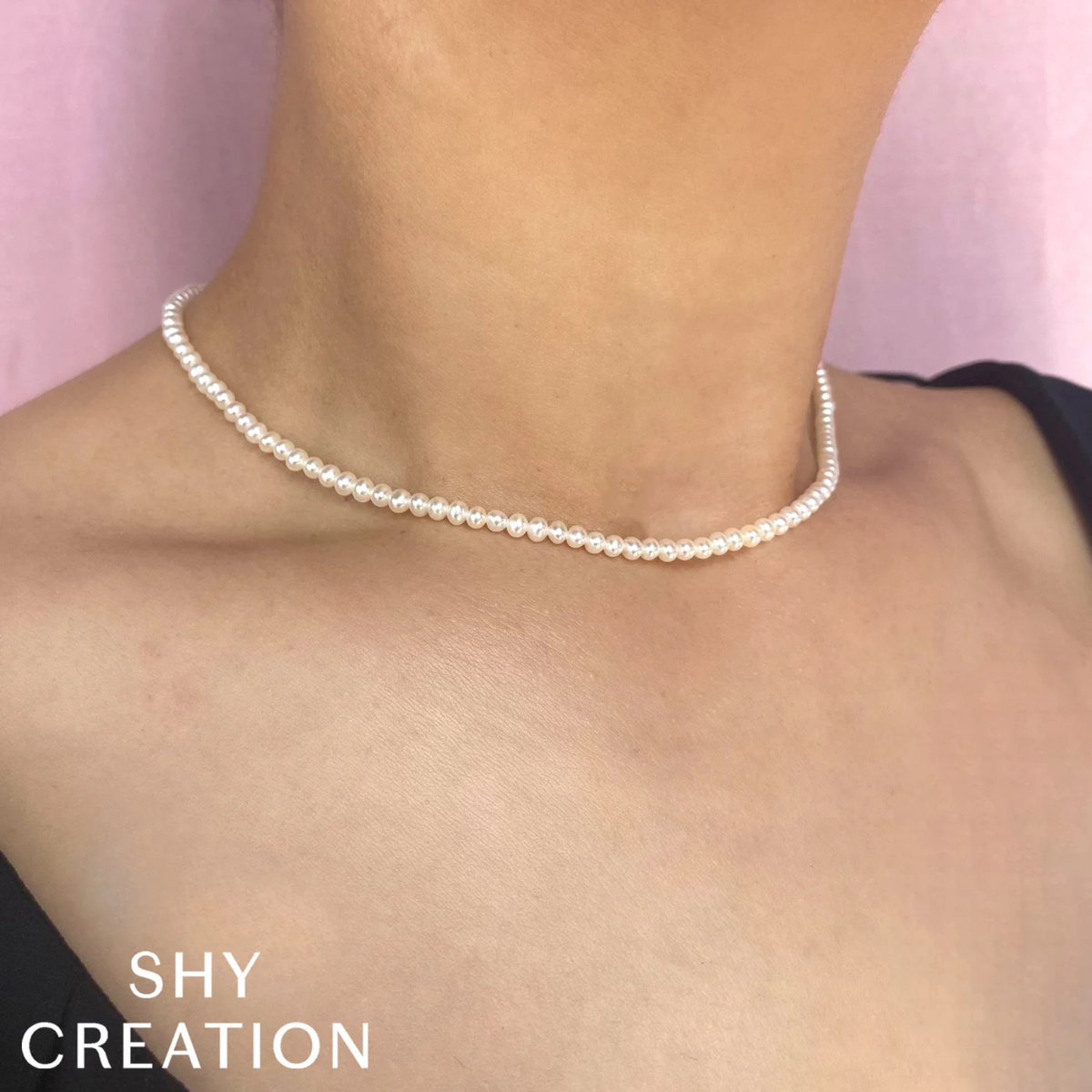 Jackie 14K Yellow Gold Cultured Pearl Tennis Necklace