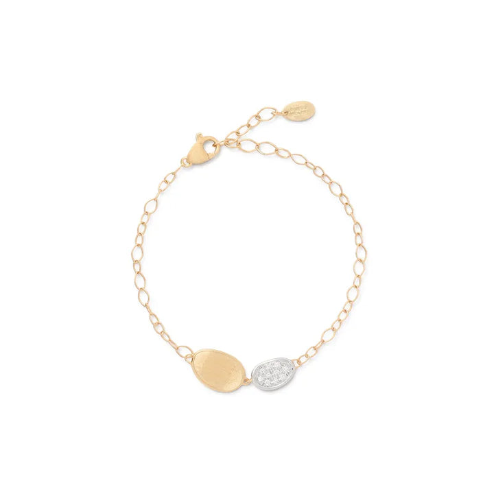 Marco Bicego - 18K Yellow and White Gold Diamond Bracelet | Manfredi Jewels