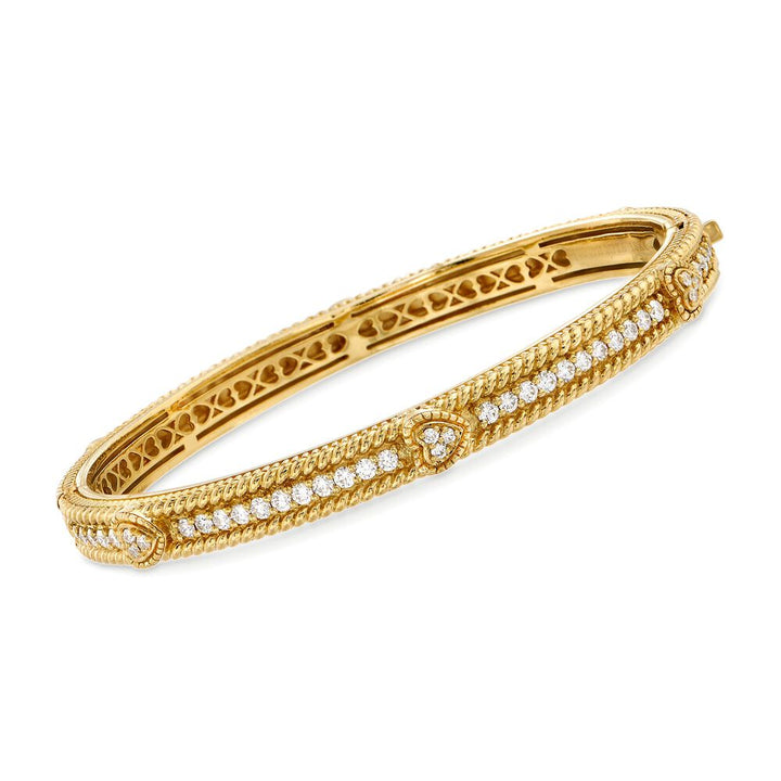 "Berge" 1.07 ct. t.w. Diamond Bangle Bracelet in 18kt Yellow Gold