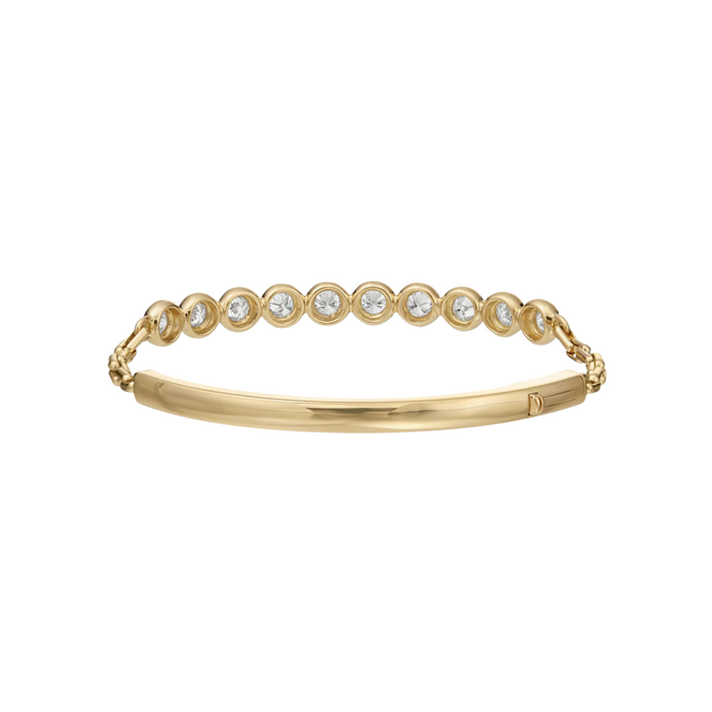 Moonlight 18K Yellow Gold & Diamond Bracelet Large