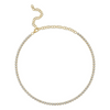 14K Yellow Gold 1.93ct Diamond Tennis Necklace