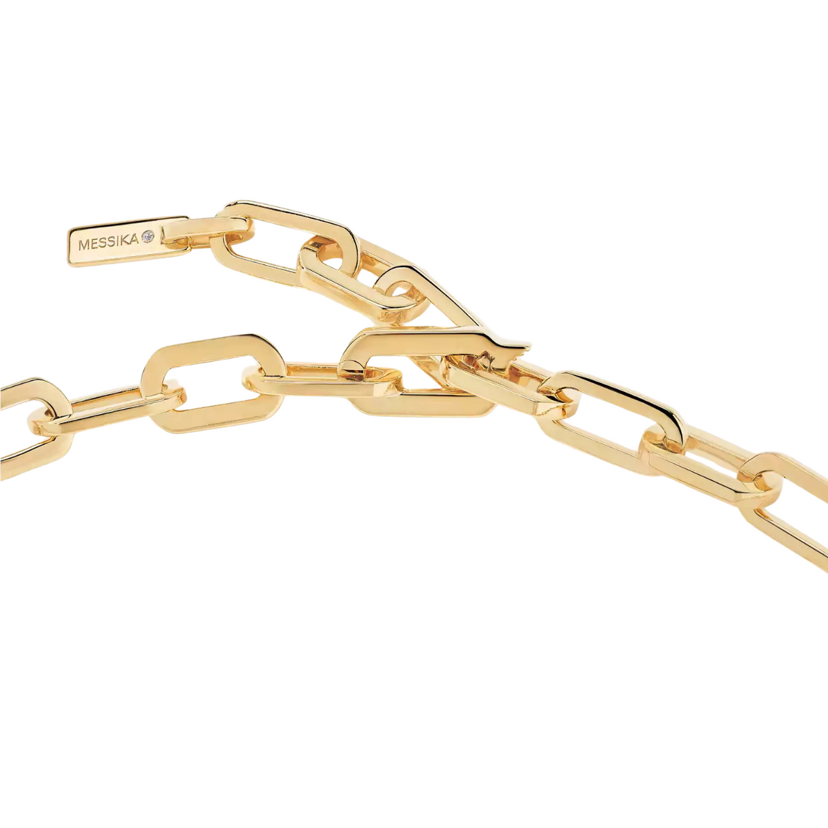 Messika Jewelry - Move Link 18K Yellow Gold Diamond Necklace | Manfredi Jewels