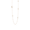 Ton Joli Lunaire Sautoir 18K Rose Gold Mother of Pearl, Moonstone, and Diamond Necklace
