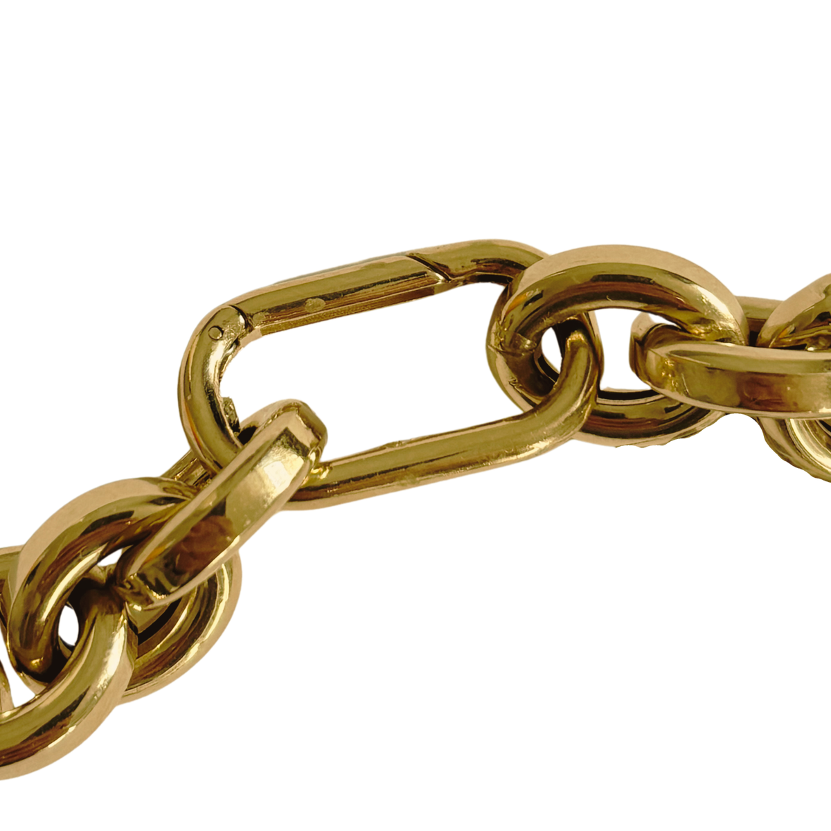 Estate 14K Yellow Gold Open Link Necklace