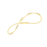 14K Yellow Gold & Diamond Flexible Bangle