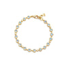 Blue Moon 18K Yellow Gold Moonstone & Diamond Link Bracelet