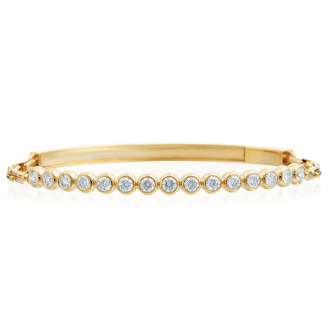 Moonlight 18K Yellow Gold Stiletto Diamond Bracelet