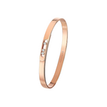 Move Noa 18K Rose Gold Small Model Diamond Bangle Bracelet