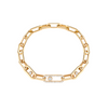 Move Link 18K Yellow Gold Diamond Bracelet