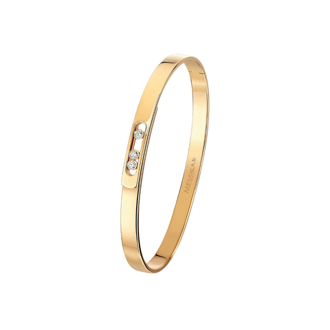 Move Noa 18K Yellow Gold Small Model Diamond Bangle Bracelet