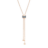 Iconica 18K Rose Gold Blue London Topaz Necklace