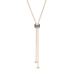 Iconica 18K Rose Gold Blue London Topaz Necklace