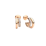 Together 18K Rose Gold Diamond Earrings