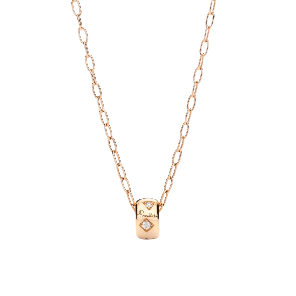 Pomellato Jewelry - Iconica 18K Rose Gold Diamond Pendant Necklace | Manfredi Jewels