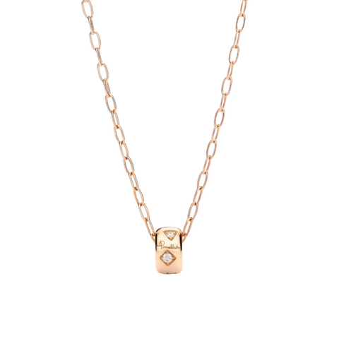 Iconica 18K Rose Gold Diamond Pendant Necklace