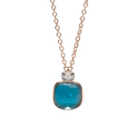 Nudo 18K Rose Gold London Blue Topaz Diamond Necklace