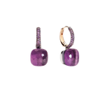 Nudo Classic 18K Rose Gold Jade & Amethyst Earrings