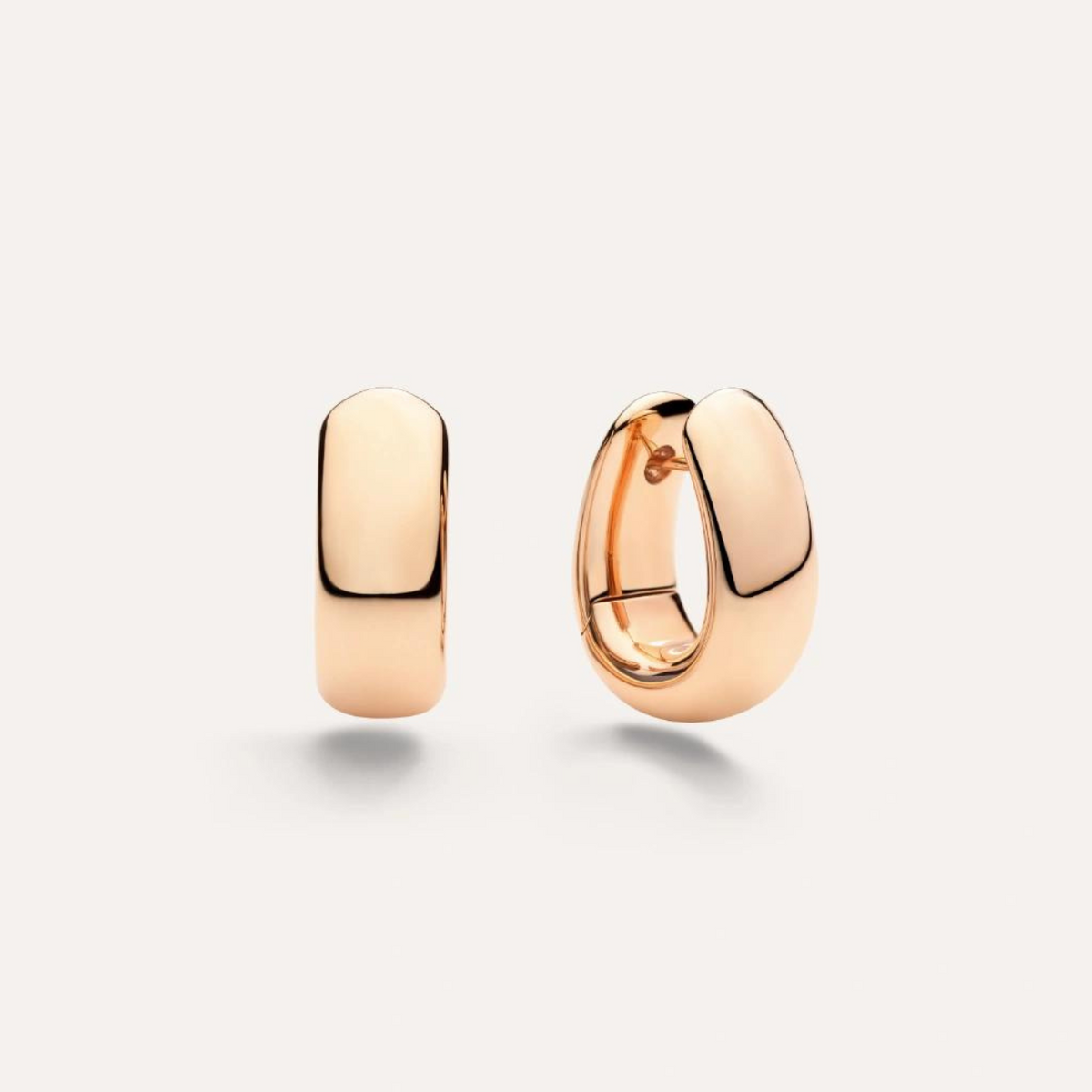 Pomellato Jewelry - Iconica 18K Rose Gold Bold Hoop Earrings | Manfredi Jewels