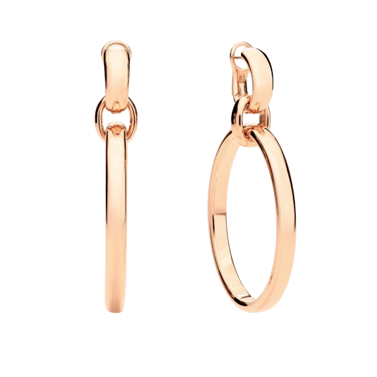 Pomellato Jewelry - Iconica 18K Rose Gold Pendant Earrings | Manfredi Jewels