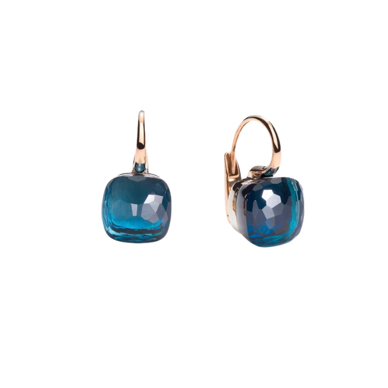 Nudo Classic 18K Rose Gold London Blue Topaz Earrings