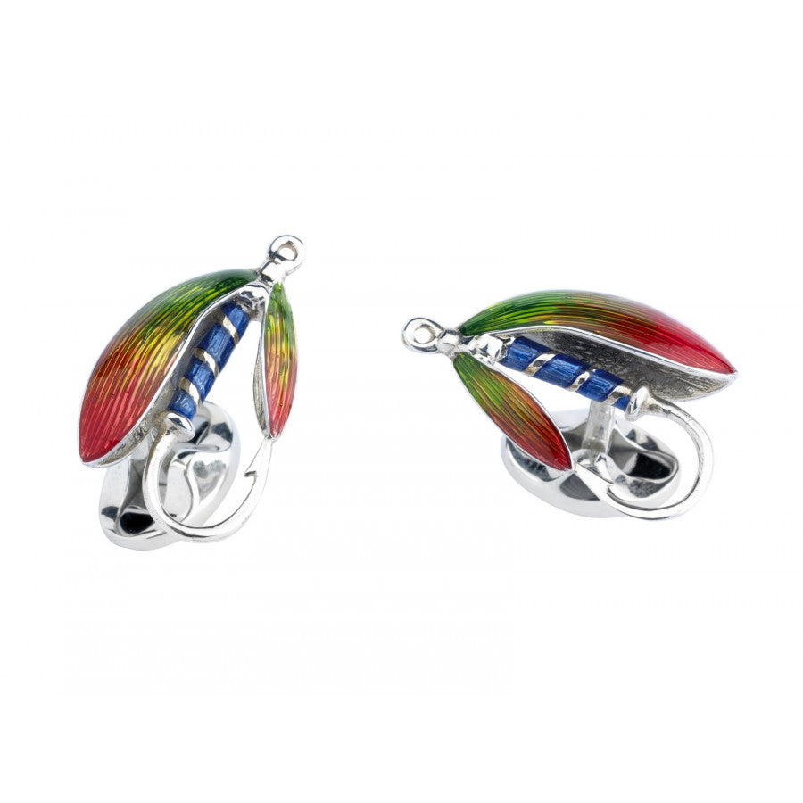 Deakin & Francis Accessories - Sterling Silver Fly Fishing Cufflinks | Manfredi Jewels