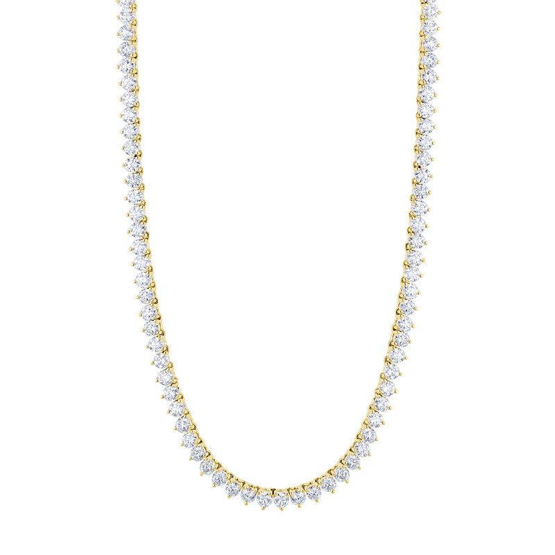 18K Yellow Gold Diamond Opera Necklace