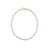 Eternity 18K Yellow Gold Blue Moonstone & Diamond Necklace