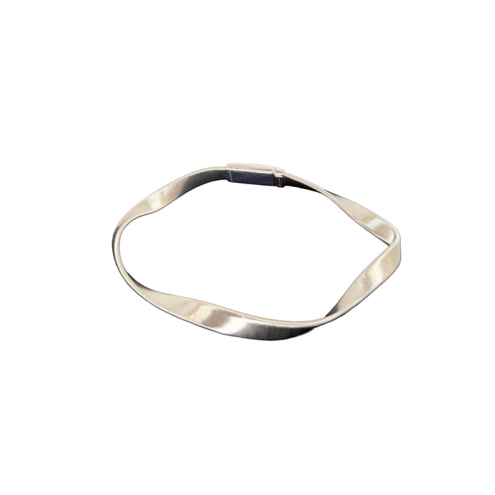 Marrakech Twisted Coil Bangle Bracelet in 18K White Gold