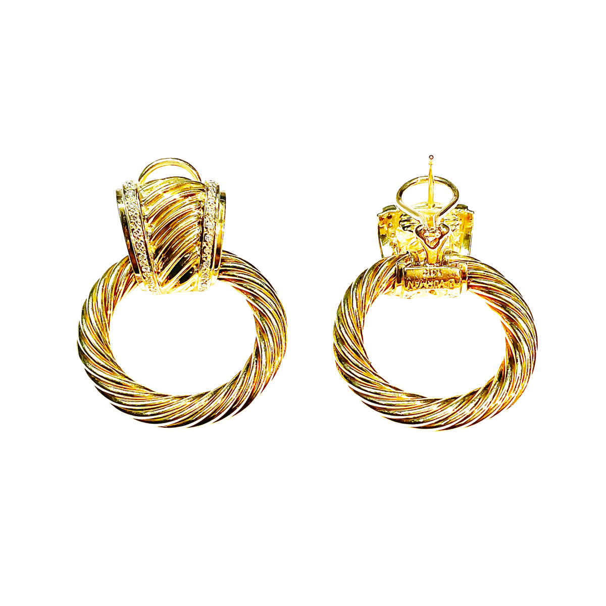 David Yurman 18K Yellow Gold Earrings