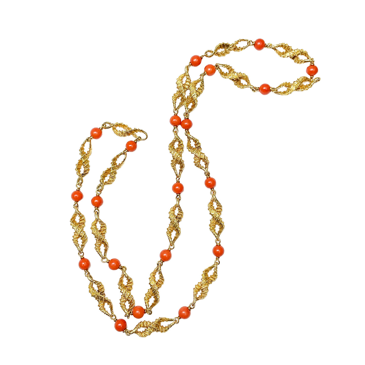 Cartier 18K Yellow Gold Heritage Antique Necklace