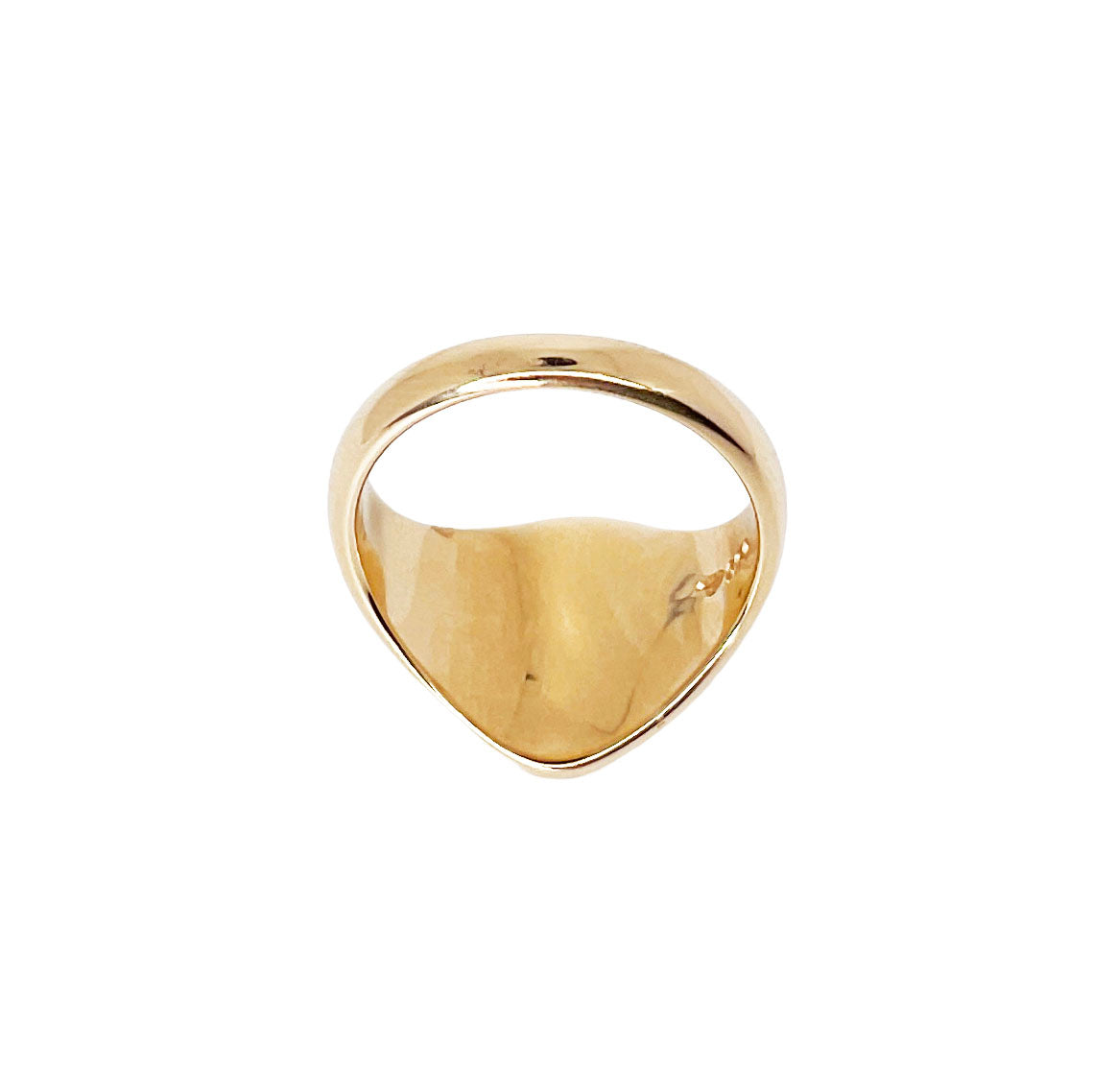 18K Yellow Gold Vintage Signet Ring