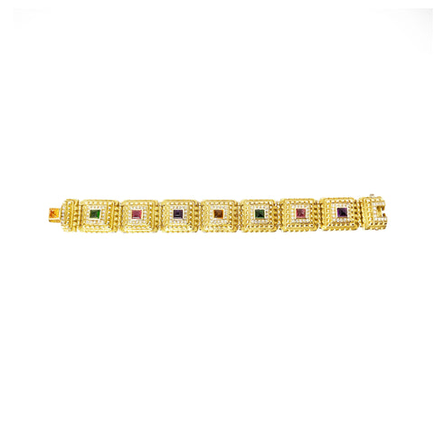 Vahe Naltchayan Multi-Gem Bracelet in 18K Yellow Gold