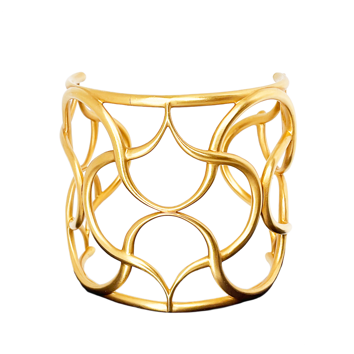 Anahita Artemisia Wide Cuff Bracelet in 18K Yellow Gold