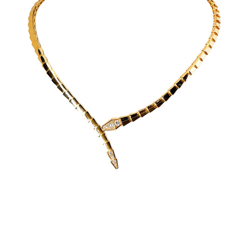 Bulgari Serpenti Viper Necklace in 18K Yellow Gold