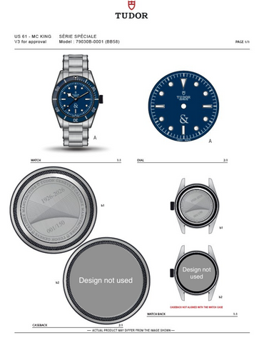 Deposit for McKinsey Anniversary Watch by Tudor