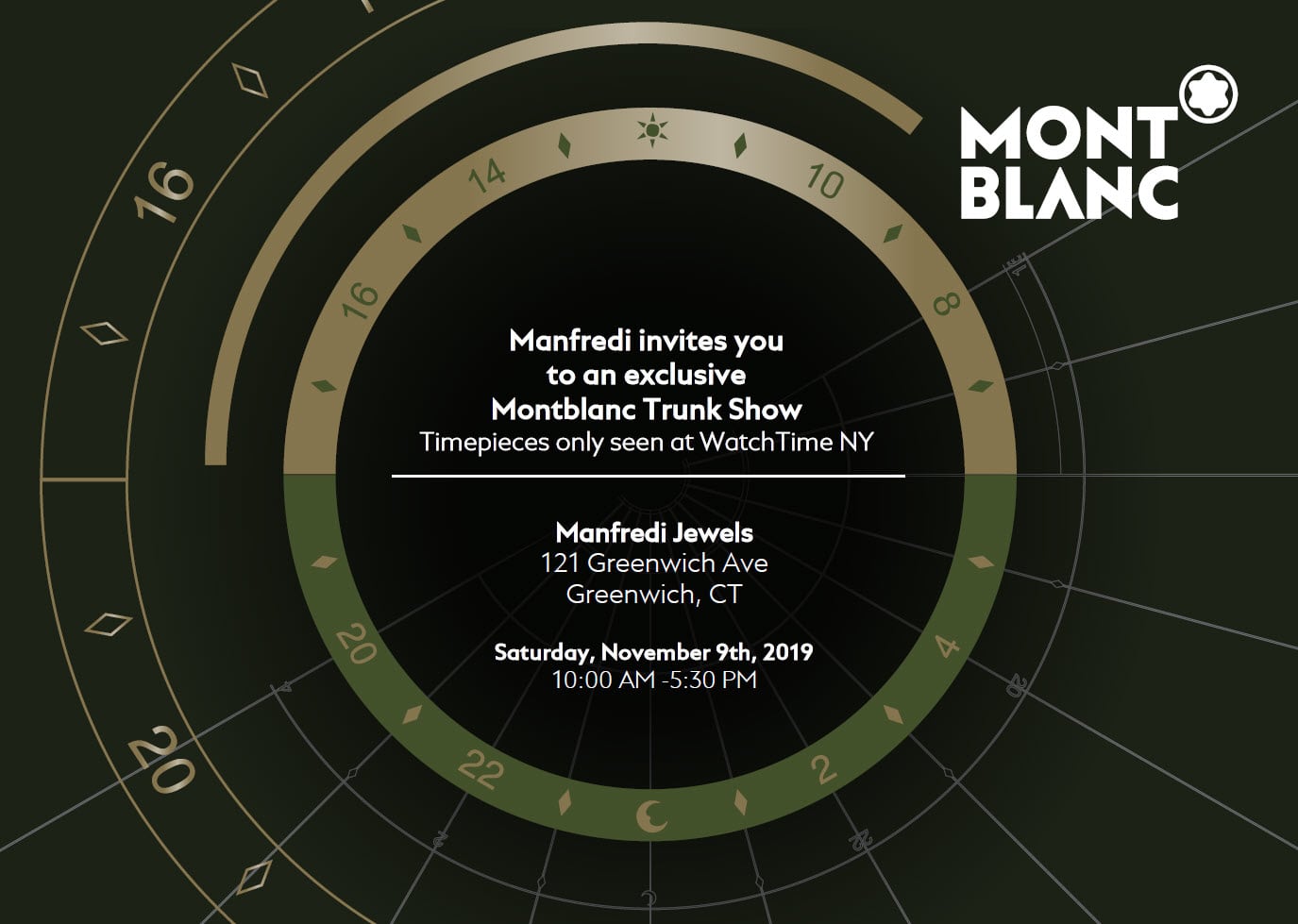 Montblanc Trunk Show at Manfredi Jewels Greenwich Location