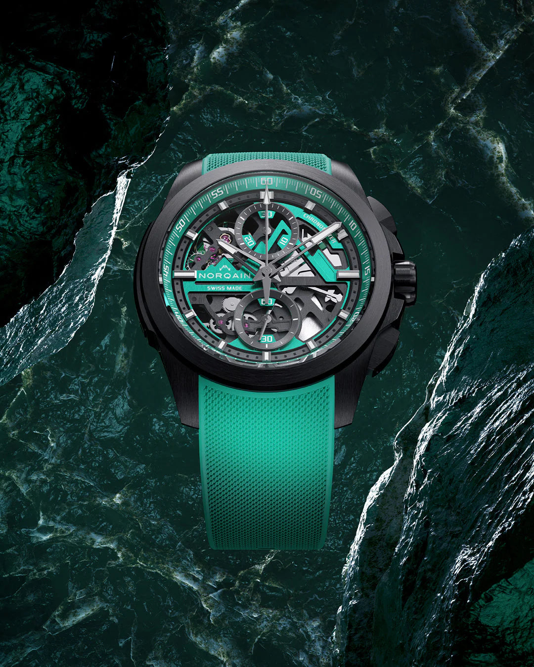 NORQAIN New Watches - INDEPENDENCE SKELETON CHRONO - 42MM LIMITED EDITION | Manfredi Jewels