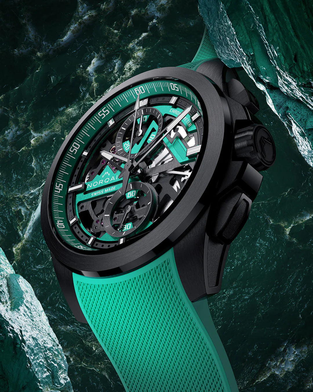 NORQAIN New Watches - INDEPENDENCE SKELETON CHRONO - 42MM LIMITED EDITION | Manfredi Jewels