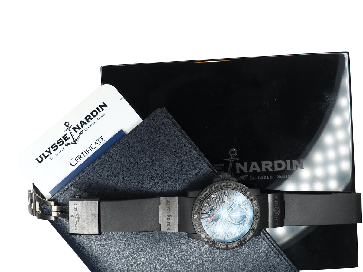 Pre-Owned Ulysse Nardin Pre-Owned Watches - Maxi Marine Diver Black Ocean | Manfredi Jewels