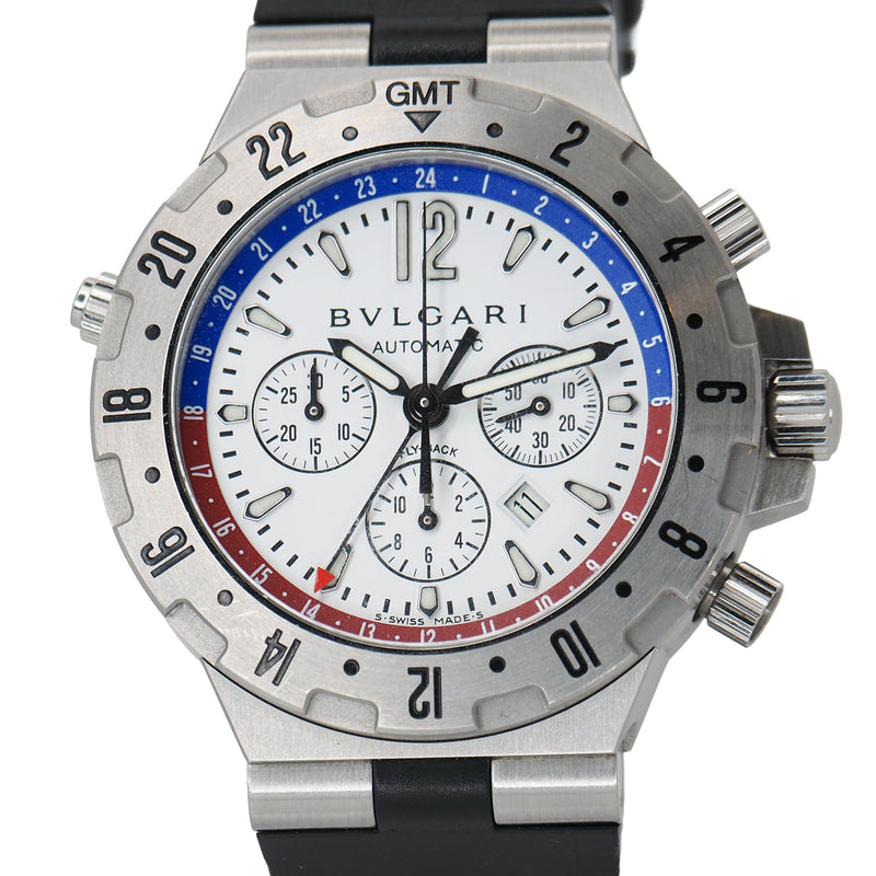Pre-Owned BVLGARI Pre-Owned Watches - Diagono GMT Flyback Chronograph | Manfredi Jewels