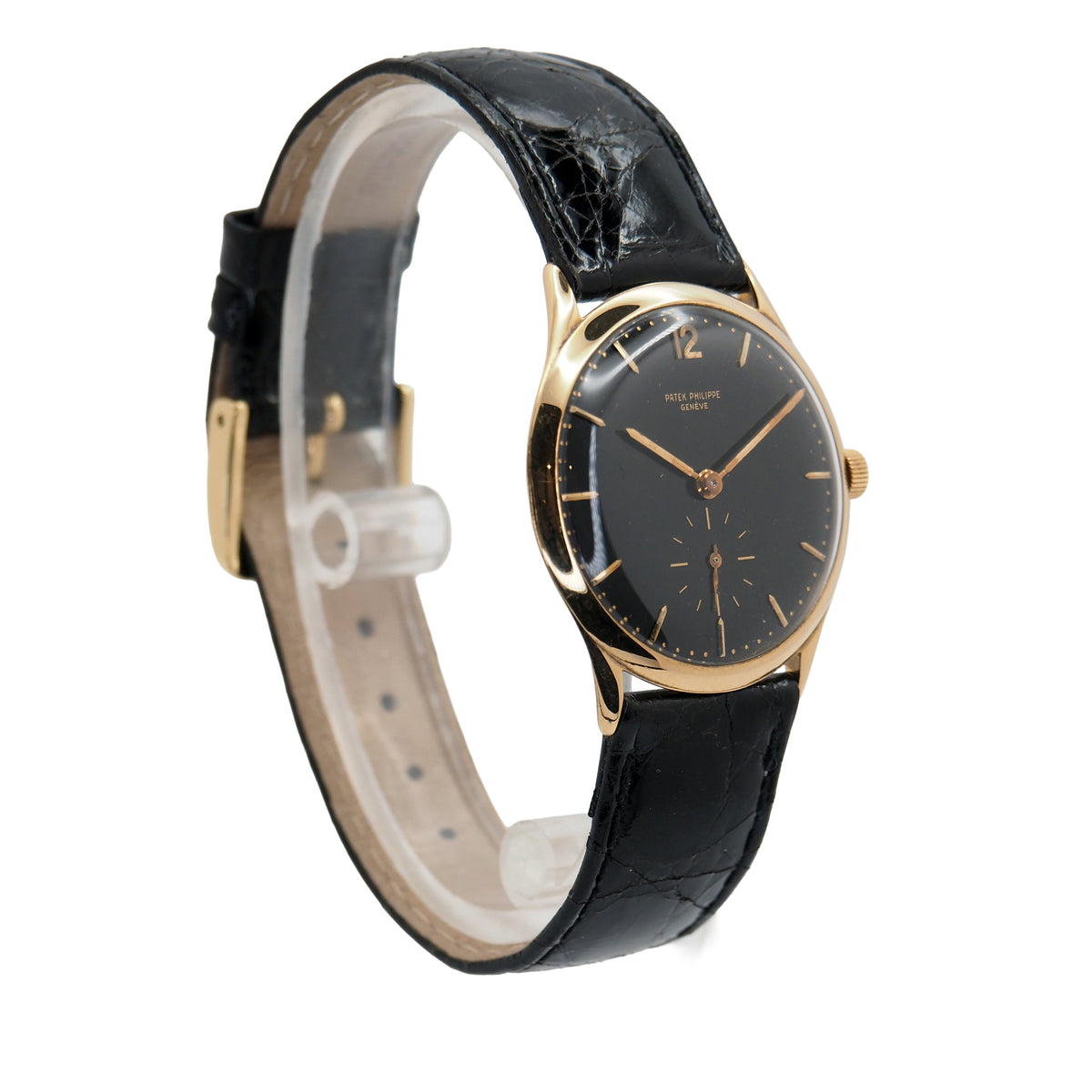 Pre-Owned Patek Philippe Pre-Owned Watches - Calatrava Black Dial | Manfredi Jewels