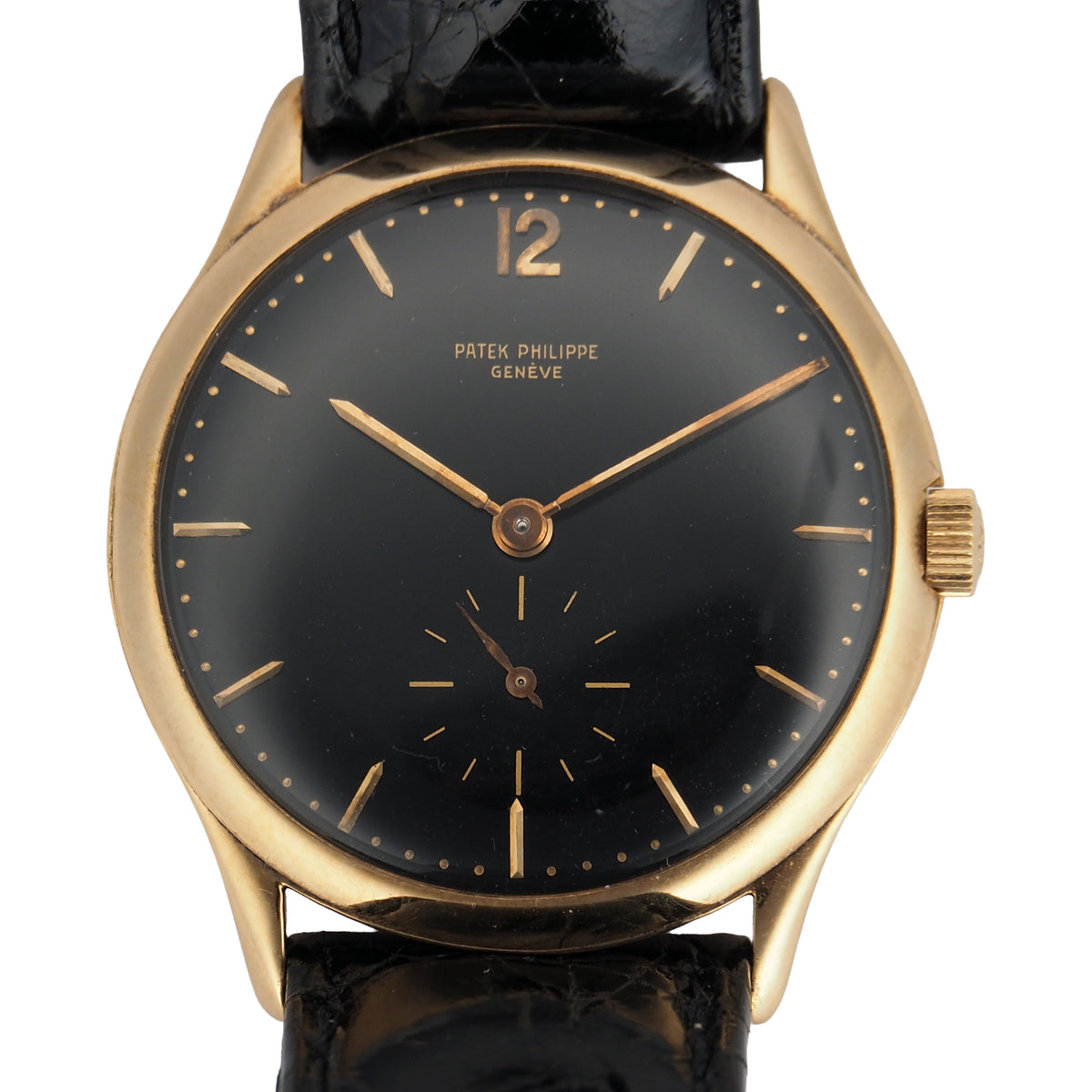 Pre-Owned Patek Philippe Pre-Owned Watches - Calatrava Black Dial | Manfredi Jewels
