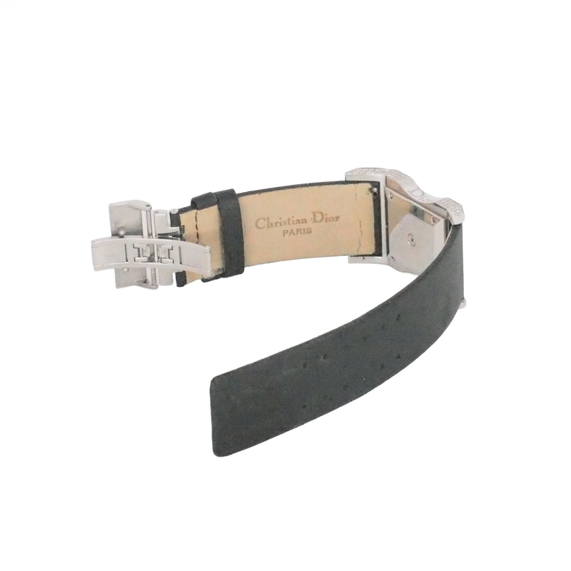 Dior Chris 47 Diamond-Set Stainless Steel Watch