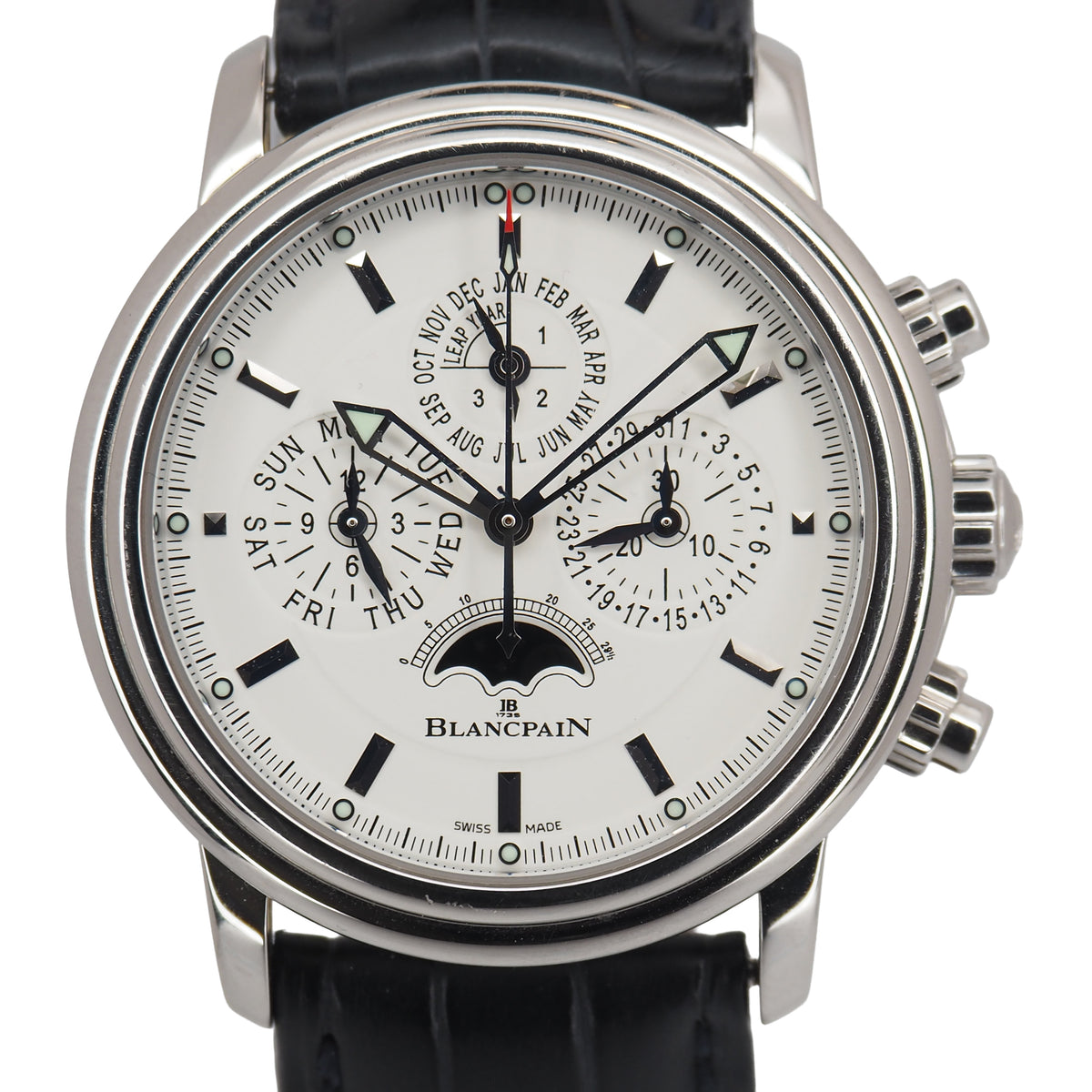 Pre-Owned Blancpain Pre-Owned Watches - Léman Flyback Chronograph Perpetual Calendar | Manfredi Jewels