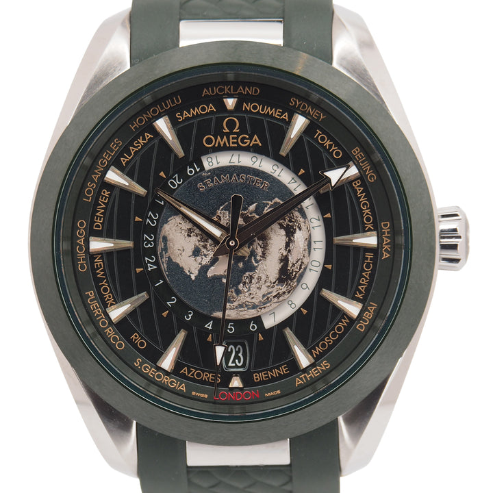 Pre-Owned Omega Pre-Owned Watches - Seamaster Aqua Terra Worldtimer 150M | Manfredi Jewels