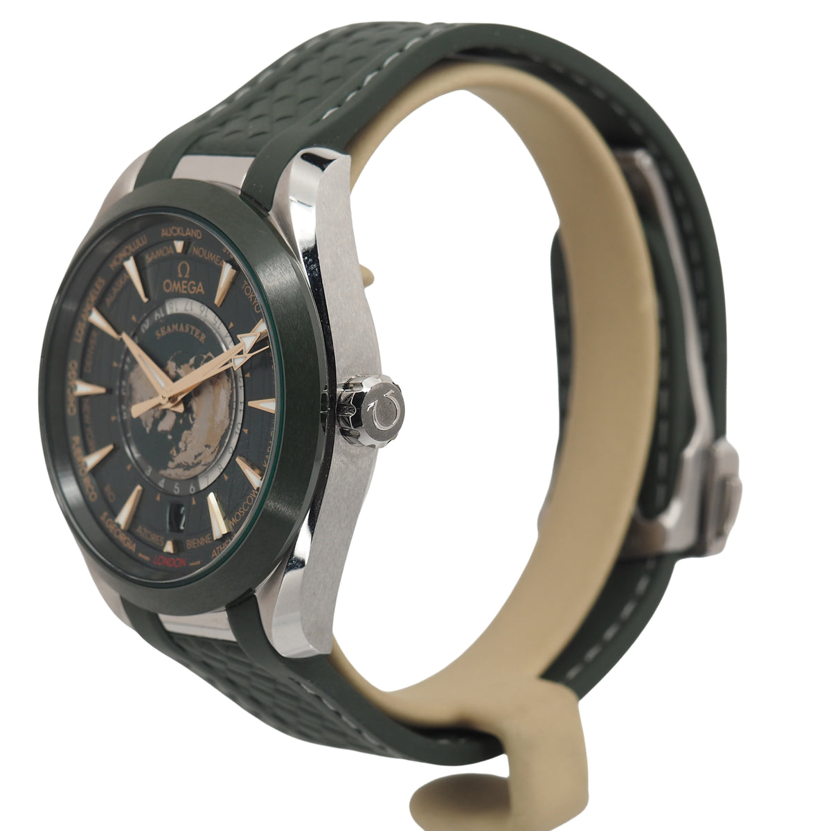 Pre-Owned Omega Pre-Owned Watches - Seamaster Aqua Terra Worldtimer 150M | Manfredi Jewels