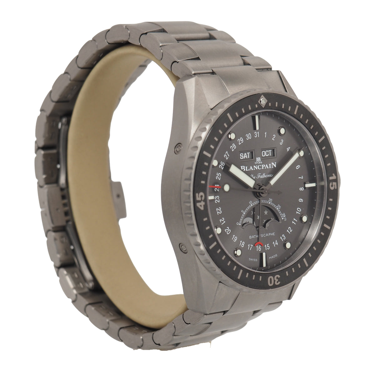 Pre-Owned Blancpain Pre-Owned Watches - Bathyscaphe Quantième Complet Phases de Lune | Manfredi Jewels