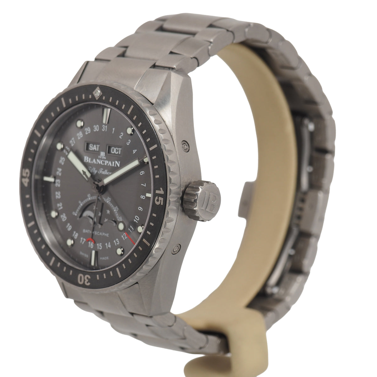 Pre-Owned Blancpain Pre-Owned Watches - Bathyscaphe Quantième Complet Phases de Lune | Manfredi Jewels