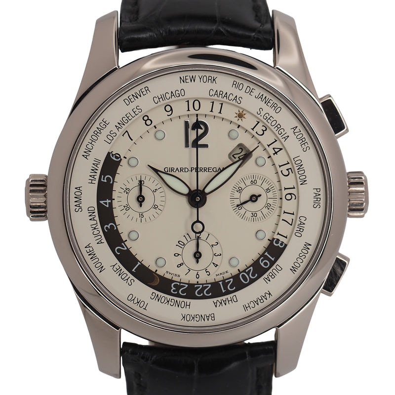 Pre-Owned Girard-Perregaux Pre-Owned Watches - WW.TC World Time Chronograph | Manfredi Jewels
